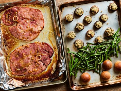 Sheet Pan Holiday Ham Dinner