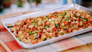 Sheet Pan Fried Rice with Tofu