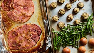Sheet Pan Holiday Ham Dinner