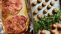 Sheet Pan Holiday Ham Dinner
