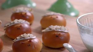 Marzipan Challah Hedgehogs