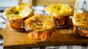 Spiced Chicken Pot Pies