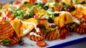 Sweet Potato Waffle Fry Nachos
