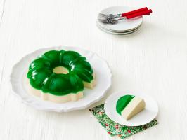 Lime-Eggnog Gelatin Mold