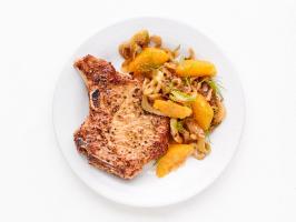 Pork Chops With Fennel and Hot Honey